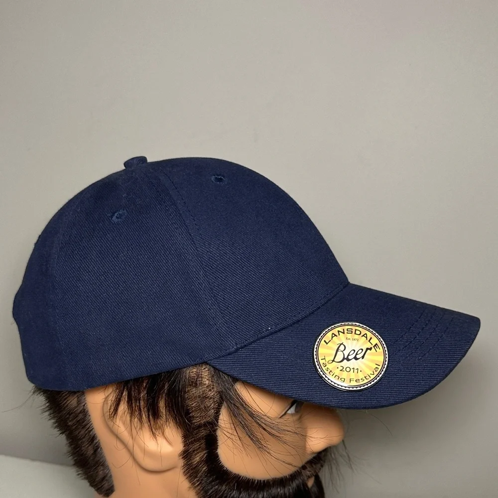Navy Blue bottle opener Baseball Cap with Patch